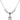 Saint Martha Crystal Necklace | 1/2 inch | 4mm Beads   Sterling Silver