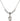 Saint Martha Crystal Necklace | 1/2 inch | 4mm Beads   Sterling Silver