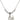Miraculous Medal Crystal Necklace | 1/2 inch | 4mm Beads   Sterling Silver