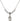 Saint Nicholas Crystal Necklace | 1/2 inch | 4mm Beads   Sterling Silver