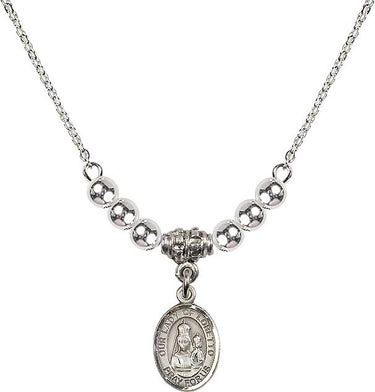 Our Lady of Loretto Crystal Necklace | 1/2 inch | 4mm Beads | N22-9082