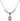 Our Lady of Providence Crystal Necklace | 1/2 inch | 4mm Beads   Sterling Silver