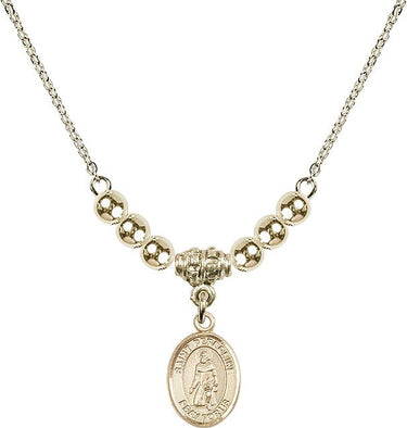 Saint Peregrine Crystal Necklace | 1/2 inch | 4mm Beads | N22-9088
