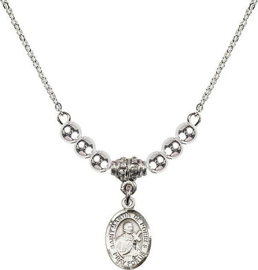 Saint Martin de Porres Crystal Necklace | 1/2 inch | 4mm Beads | N22-9089