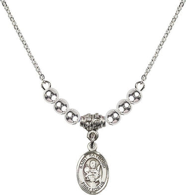 Saint Raymond Nonnatus Crystal Necklace | 1/2 inch | 4mm Beads | N22-9091