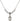 Saint Raphael the Archangel Crystal Necklace | 1/2 inch | 4mm Beads   Sterling Silver