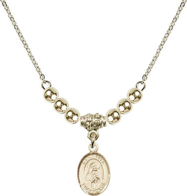 Saint Rita of Cascia Crystal Necklace | 1/2 inch | 4mm Beads | N22-9094