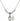 Scapular Crystal Necklace | 1/2 inch | 4mm Beads   Sterling Silver