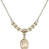 Saint Edith Stein Crystal Necklace | 1/2 inch | 4mm Beads   14kt Gold Filled