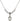 Saint Veronica Crystal Necklace | 1/2 inch | 4mm Beads   Sterling Silver