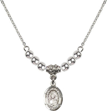 Our Lady of la Vang Crystal Necklace | 1/2 inch | 4mm Beads | N22-9115
