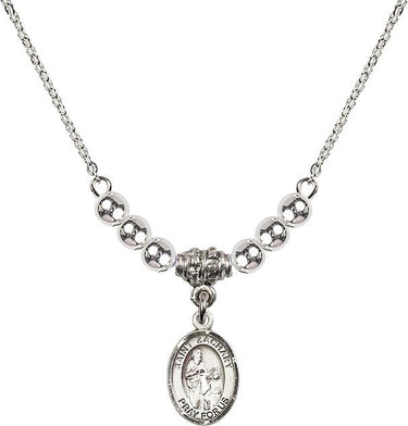 Saint Zachary Crystal Necklace | 1/2 inch | 4mm Beads | N22-9116
