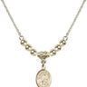 Guardian Angel Crystal Necklace | 1/2 inch | 4mm Beads   14kt Gold Filled