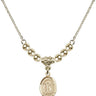 Saint Bridget of Sweden Crystal Necklace | 1/2 inch | 4mm Beads   14kt Gold Filled