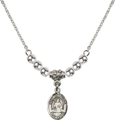 Saint Walburga Crystal Necklace | 1/2 inch | 4mm Beads | N22-9126