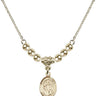 Saint Ursula Crystal Necklace | 1/2 inch | 4mm Beads   14kt Gold Filled