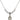 Saint Vincent de Paul Crystal Necklace | 1/2 inch | 4mm Beads   Sterling Silver