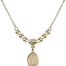 Saint Sophia Crystal Necklace | 1/2 inch | 4mm Beads   14kt Gold Filled