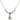 Saint Sebastian Crystal Necklace | 1/2 inch | 4mm Beads   Sterling Silver