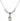 Saint Sebastian Crystal Necklace | 1/2 inch | 4mm Beads   Sterling Silver