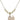 Saint Sebastian Cross Crystal Necklace | 1/2 inch | 4mm Beads   14kt Gold Filled