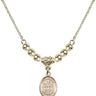 Saint Cecilia Crystal Necklace | 1/2 inch | 4mm Beads   14kt Gold Filled
