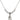 Saint Rita of Cascia Crystal Necklace | 1/2 inch | 4mm Beads   Sterling Silver
