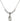 Saint Rita of Cascia Crystal Necklace | 1/2 inch | 4mm Beads   Sterling Silver