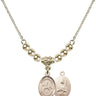 Saint Kateri Tekakwitha Crystal Necklace | 1/2 inch | 4mm Beads   14kt Gold Filled