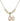Saint Christopher Crystal Necklace | 1/2 inch | 4mm Beads   14kt Gold Filled