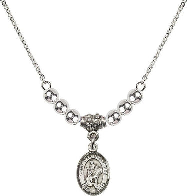 Collar de cristal de San Martín de Tours | 1/2 pulgada | Cuentas de 4 mm | N22-9200