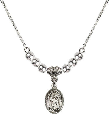 Collar de cristal de San Vicente Ferrer | 1/2 pulgada | Cuentas de 4 mm | N22-9201