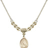 Madonna Crystal Necklace | 1/2 inch | 4mm Beads   14kt Gold Filled