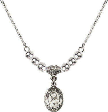 Collar de cristal de San Juan Neumann | 1/2 pulgada | Cuentas de 4 mm | N22-9204