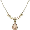 Saint Petronille Crystal Necklace | 1/2 inch | 4mm Beads   14kt Gold Filled
