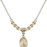 Saint Germaine Cousin Crystal Necklace | 1/2 inch | 4mm Beads   14kt Gold Filled