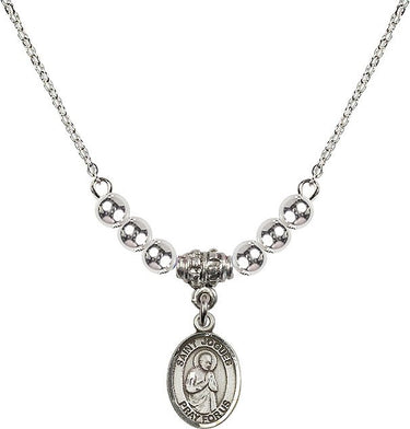 Collar de cristal de San Isaac Jogues | 1/2 pulgada | Cuentas de 4 mm | N22-9212