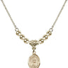 Saint Anastasia Crystal Necklace | 1/2 inch | 4mm Beads   14kt Gold Filled