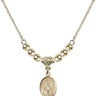 Saint Nino de Atocha Crystal Necklace | 1/2 inch | 4mm Beads   14kt Gold Filled