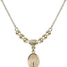Saint Barnabas Crystal Necklace | 1/2 inch | 4mm Beads   14kt Gold Filled