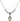 Saint Gertrude of Nivelles Crystal Necklace | 1/2 inch | 4mm Beads   Sterling Silver