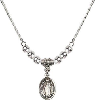 Collar de cristal San José Obrero | 1/2 pulgada | Cuentas de 4 mm | N22-9220