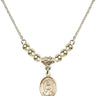 Saint Lillian Crystal Necklace | 1/2 inch | 4mm Beads   14kt Gold Filled