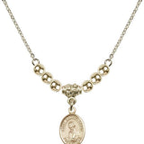 Saint Dominic Savio Crystal Necklace | 1/2 inch | 4mm Beads   14kt Gold Filled