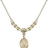 Saint Stephanie Crystal Necklace | 1/2 inch | 4mm Beads   14kt Gold Filled