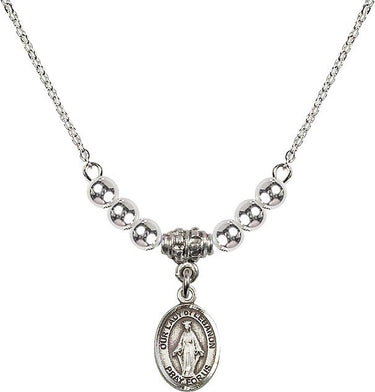 Collar de cristal Nuestra Señora del Líbano | 1/2 pulgada | Cuentas de 4 mm | N22-9229