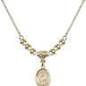 Our Lady of Hope Crystal Necklace | 1/2 inch | 4mm Beads   14kt Gold Filled