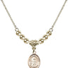 San Juan de la Cruz Crystal Necklace | 1/2 inch | 4mm Beads   14kt Gold Filled