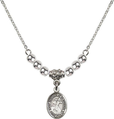 Collar de cristal de San Bernardo de Claraval | 1,27 cm | Cuentas de 4 mm | N22-9233