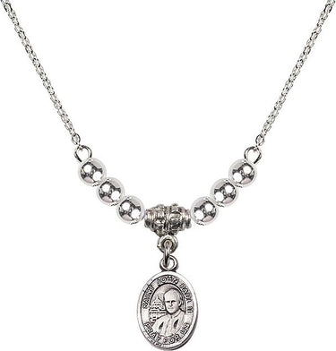 Collar de Cristal San Juan Pablo II | 1/2 pulgada | Cuentas de 4 mm | N22-9234